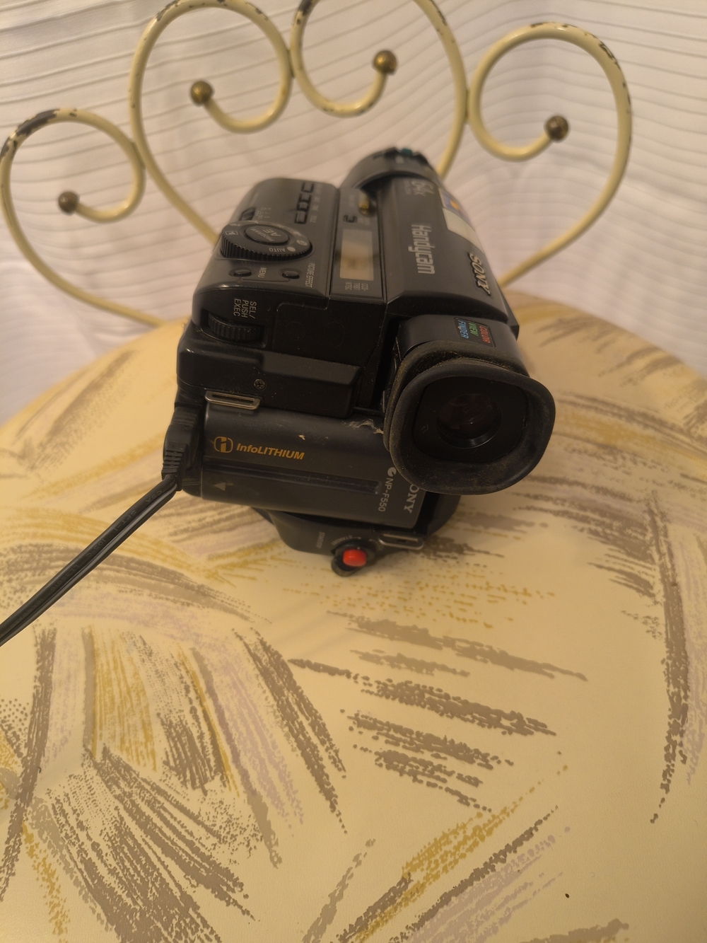 Sony Handycam Black Camcorder with InfoLithium Battery For Parts Only